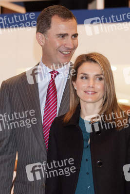 Prinz Felipe und Prinzessin Letizia auf der Fitur Messe, Madrid
