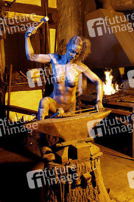 Schmied Bodypainting / Blacksmith Body Painting