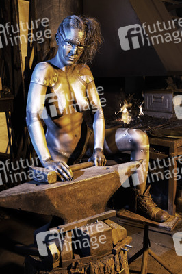 Schmied Bodypainting / Blacksmith Body Painting