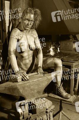 Schmied Bodypainting / Blacksmith Body Painting
