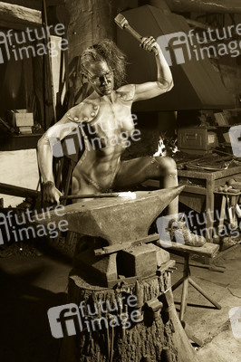 Schmied Bodypainting / Blacksmith Body Painting