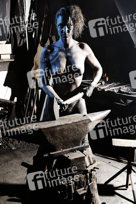 Schmied Bodypainting / Blacksmith Body Painting