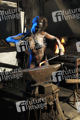 Schmied Bodypainting / Blacksmith Body Painting