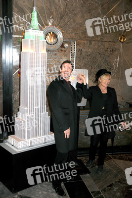 Hugh Jackman und Deborra-Lee Furness besuchen das Empire State Building, New York