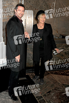 Hugh Jackman und Deborra-Lee Furness besuchen das Empire State Building, New York