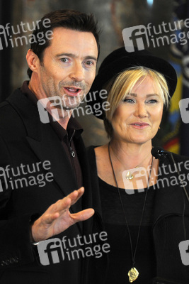 Hugh Jackman und Deborra-Lee Furness besuchen das Empire State Building, New York