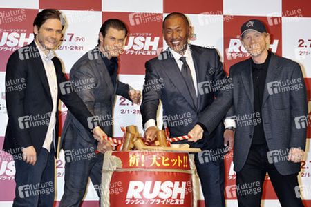 Daniel Brühl, Chris Hemsworth, Kazuhiro Kiyohara, Ron Howard
