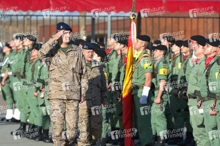 Prince Felipe besucht die Parachutist Brigada, Paracuellos de Jarama