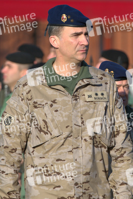 Prince Felipe besucht die Parachutist Brigada, Paracuellos de Jarama