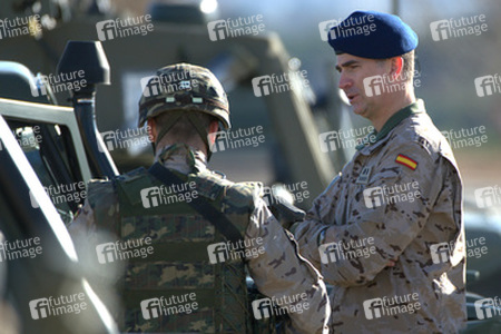 Prince Felipe besucht die Parachutist Brigada, Paracuellos de Jarama