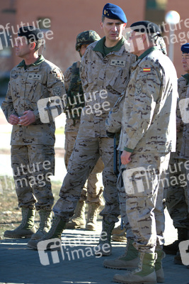 Prince Felipe besucht die Parachutist Brigada, Paracuellos de Jarama