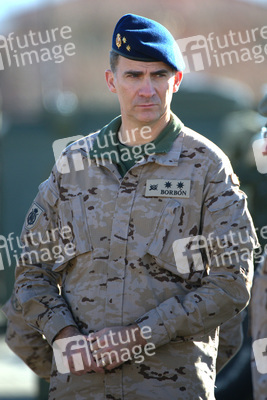 Prince Felipe besucht die Parachutist Brigada, Paracuellos de Jarama