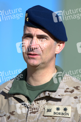 Prince Felipe besucht die Parachutist Brigada, Paracuellos de Jarama