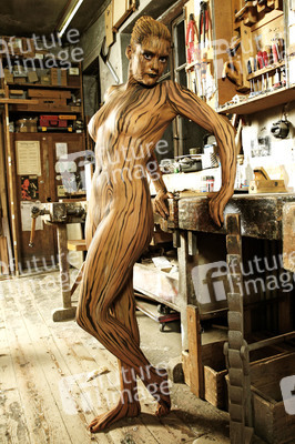 Holz / Wood Bodypainting