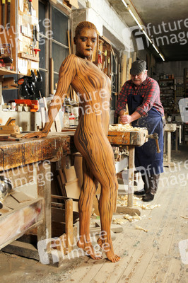 Holz / Wood Bodypainting
