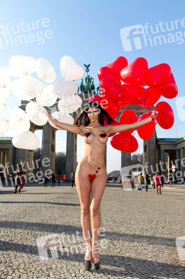Micaela Schäfer Valentinstag-Photoshooting, Berlin
