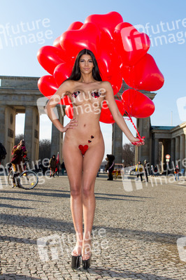 Micaela Schäfer Valentinstag-Photoshooting, Berlin