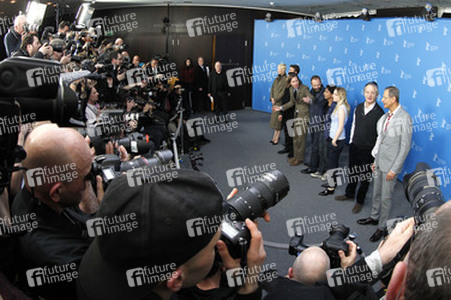 Willem Dafoe, Edward Norton, Tilda Swinton, Wes Anderson, Ralph Fiennes, Tony Revolori, Saoirse Ronan, Jeff Goldblum, Bill Murray
