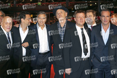 Harry Ettlinger, Grant Heslov, George Clooney, Bill Murray, Justus von Dohnányi, John Goodman, Jean Dujardin