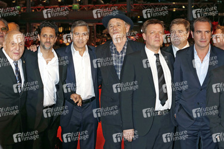 Harry Ettlinger, Grant Heslov, George Clooney, Bill Murray, Justus von Dohnányi, John Goodman, Jean Dujardin