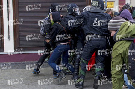'Cottbus nazifrei' Demonstration, Cottbus