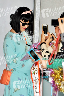 Ankunft von Katy Perry in Japan