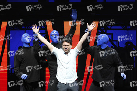 'Blue Man Group' Fototermin, Berlin