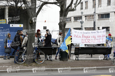 Demonstration vor der Russischen Botschaft, Berlin