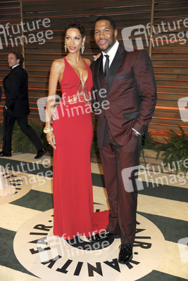 Michael Strahan mit seiner Verlobten Nicole Murphy