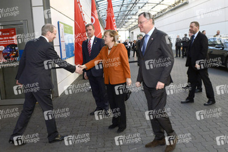 CeBIT Eröffnungsrundgang der Kanzlerin, Hannover