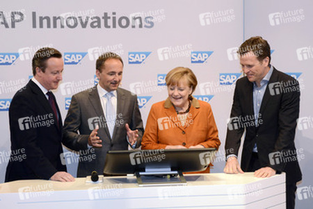 CeBIT Eröffnungsrundgang der Kanzlerin, Hannover