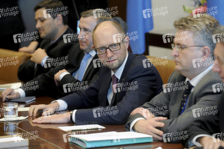 Arseniy Yatsenyuk bei den Vereinten Nationen, New York