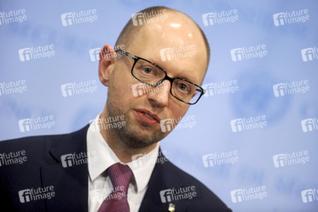 Arseniy Yatsenyuk bei den Vereinten Nationen, New York