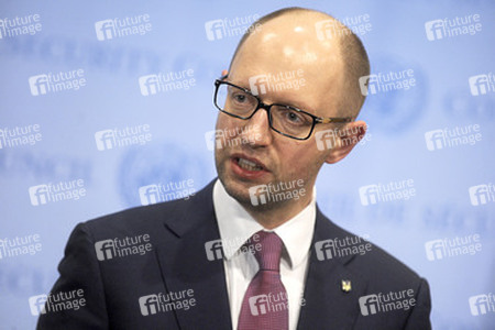 Arseniy Yatsenyuk bei den Vereinten Nationen, New York
