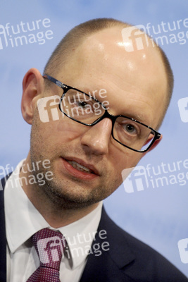 Arseniy Yatsenyuk bei den Vereinten Nationen, New York