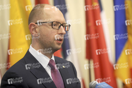 Arseniy Yatsenyuk bei den Vereinten Nationen, New York