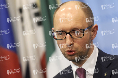 Arseniy Yatsenyuk bei den Vereinten Nationen, New York