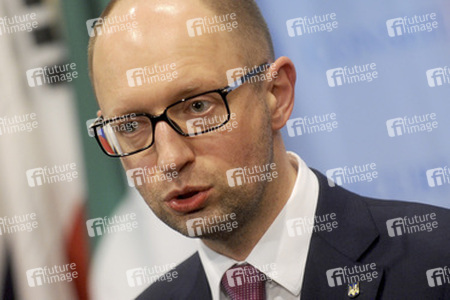 Arseniy Yatsenyuk bei den Vereinten Nationen, New York