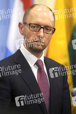 Arseniy Yatsenyuk bei den Vereinten Nationen, New York