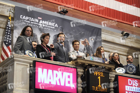 'The Return of the First Avenger' Schauspieler läuten die NYSE Opening Bell, New York