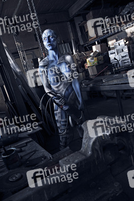 Schlosserei / Metalworking Bodypainting