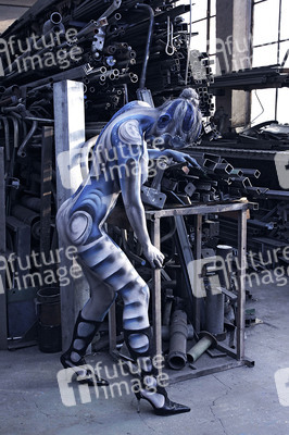 Schlosserei / Metalworking Bodypainting