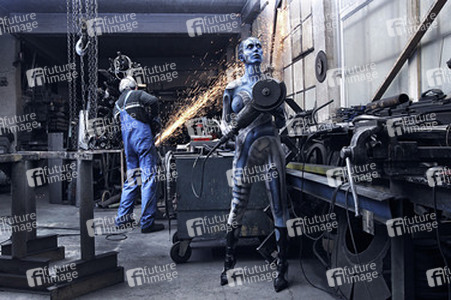 Schlosserei / Metalworking Bodypainting
