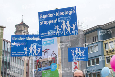 Bildungsplan-Demos in Stuttgart