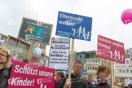 Bildungsplan-Demos in Stuttgart