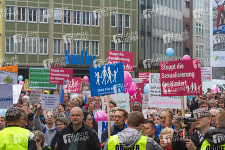 Bildungsplan-Demos in Stuttgart