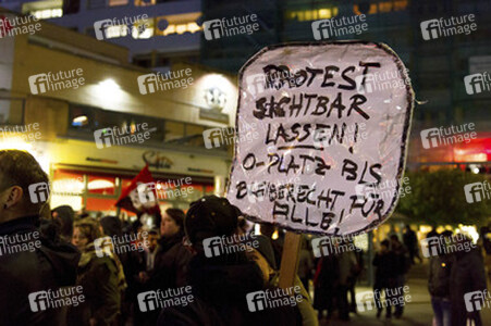Demonstration am Oranienplatz, Berlin