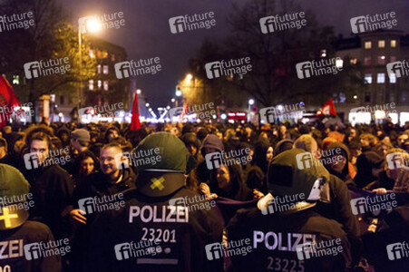 Demonstration am Oranienplatz, Berlin