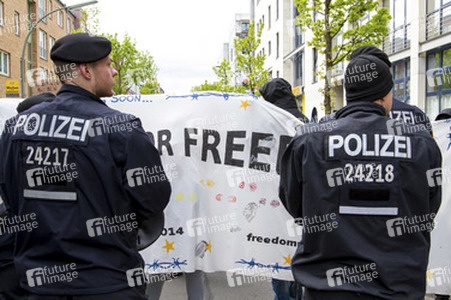 Demonstration am Oranienplatz, Berlin