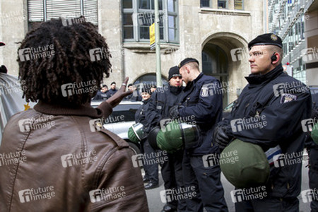 Demonstration am Oranienplatz, Berlin
